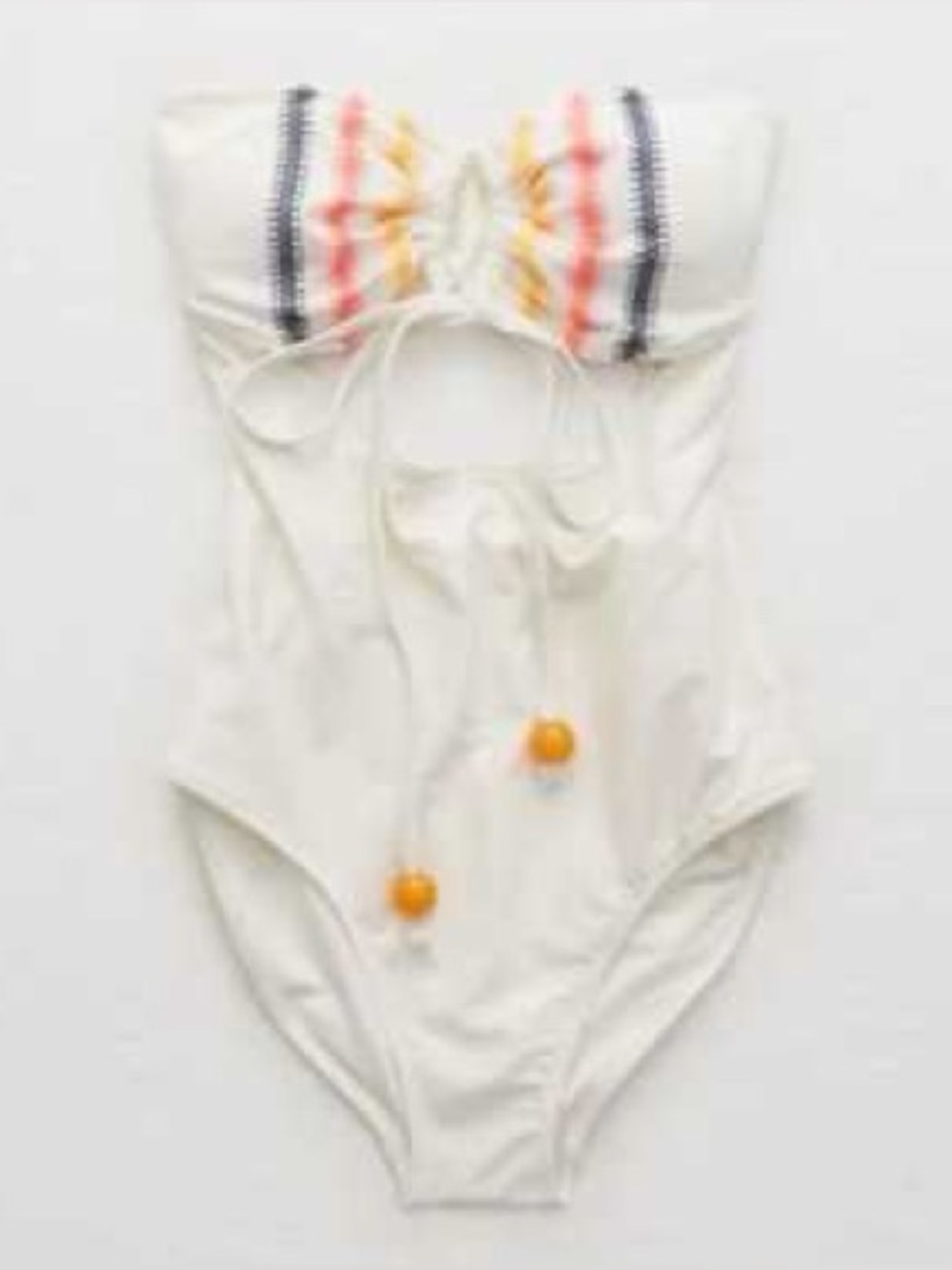 NWT Aerie Rainbow Trim One-piece Swimsuit M